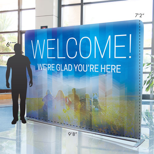 Banners, Welcome, Bright Meadow Welcome, 9'8 x 7'2 2