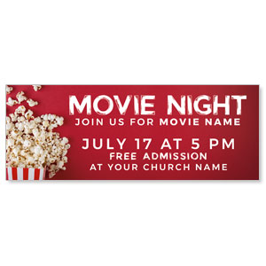 Movie Night Popcorn ImpactBanners