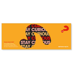 Alpha Stay Curious Orange ImpactBanners