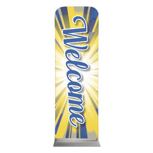 Kids Camp Comic Burst 2' x 6' Sleeve Banner