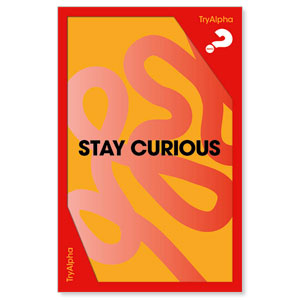 Alpha Stay Curious Medium InviteCards