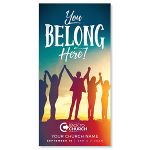 BTCS You Belong Here 11" x 5.5" Oversized Postcards