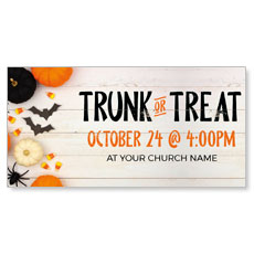 Trunk or Treat White Wood 