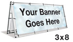 A-Frame Banner Stand 3'x8'