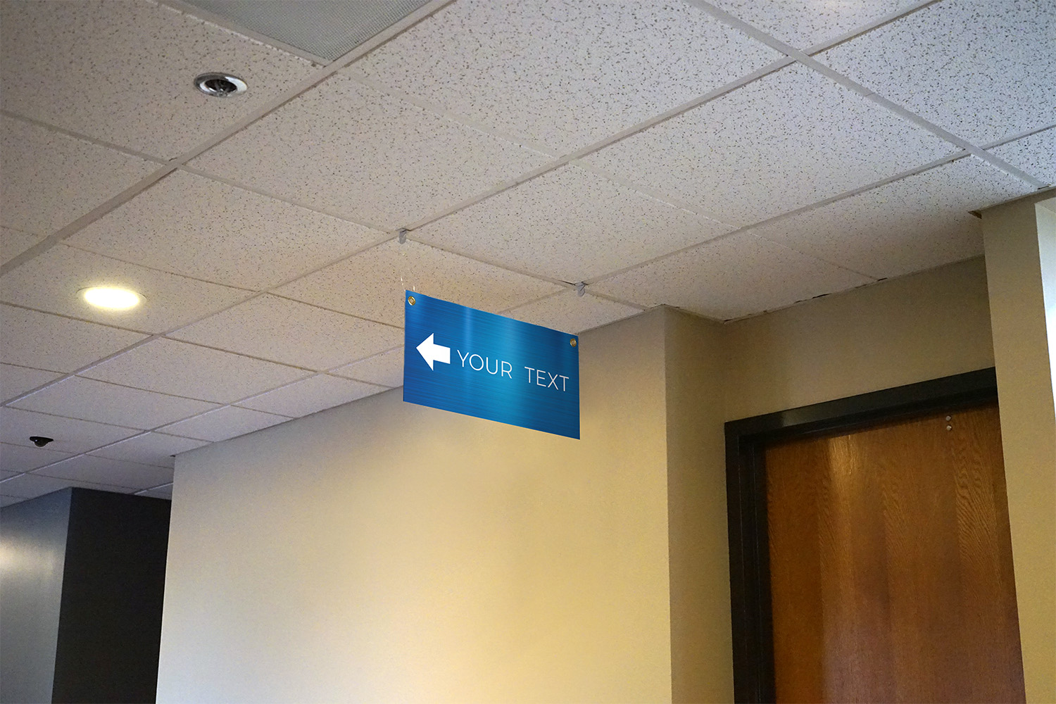 Rigid Signs, Directional, General Blue Directional, 23 x 23 5