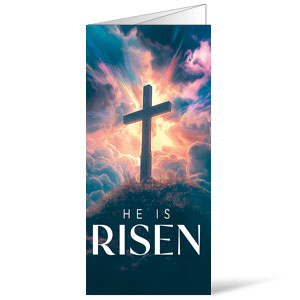 Easter He Is Risen Bulletins