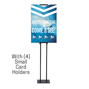 Chevron Blue Come And See Invitation Station Invitation Stations