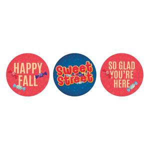 Sweet Street Set Circle Handheld Signs