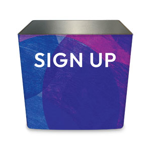 Find Your Community Sign Up Counter Sleeve Large Rectangle