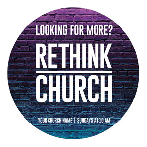 Rethink Church Bricks Circle InviteCards 