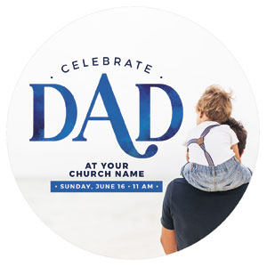 Celebrate Dad Son Circle InviteCards 