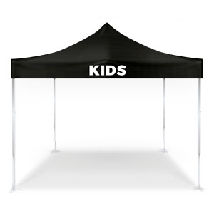 Black White Kids Pop Up Canopy Tents