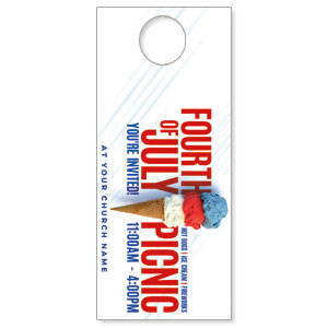 Fourth of July Picnic DoorHangers