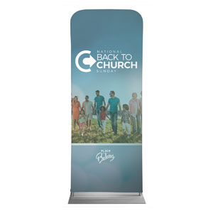 Back to Church Sunday People 2'7" x 6'7" Sleeve Banners