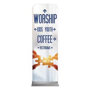 Connected Directional 2' x 6' Sleeve Banner