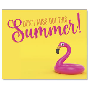 Summer Flamingo Jumbo Banners