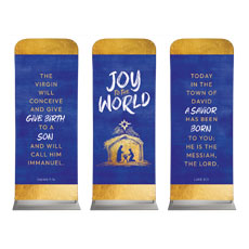 Joy to the World Nativity Triptych 