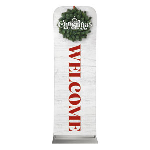 Christmas At Wreath 2' x 6' Sleeve Banner