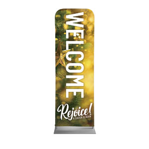 Rejoice Pine 2' x 6' Sleeve Banner