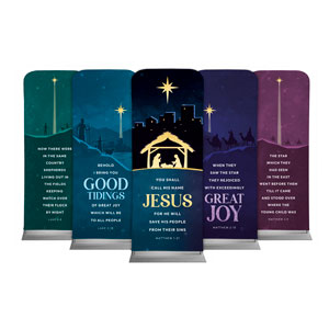 Christmas Story Set 2'7" x 6'7" Sleeve Banners