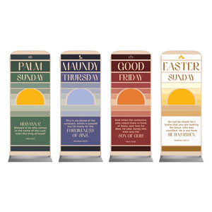 Easter Sunrise Set 2'7" x 6'7" Sleeve Banners