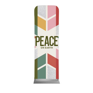 Snowflake Advent Peace 2' x 6' Sleeve Banner