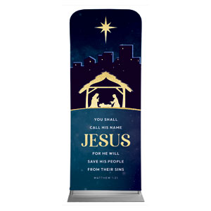 Christmas Story Matthew 1:21 2'7" x 6'7" Sleeve Banners