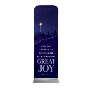 Christmas Story Matthew 2:10 2' x 6' Sleeve Banner