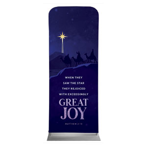 Christmas Story Matthew 2:10 2'7" x 6'7" Sleeve Banners