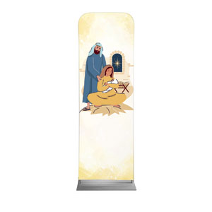 Kidmin Nativity Scene 2' x 6' Sleeve Banner