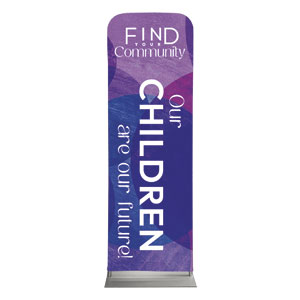 Find Your Community Children 2' x 6' Sleeve Banner