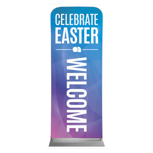 Bright Gradient Easter 2'7" x 6'7" Sleeve Banners