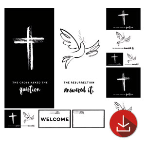 Cross and Dove Church Graphic Bundles