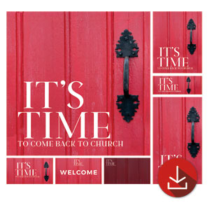 It's Time Door Church Graphic Bundles