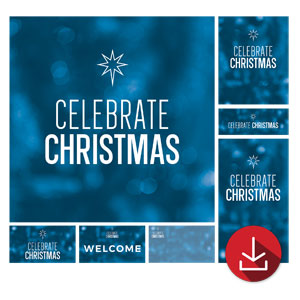 Join Us Christmas Bokeh Church Graphic Bundles