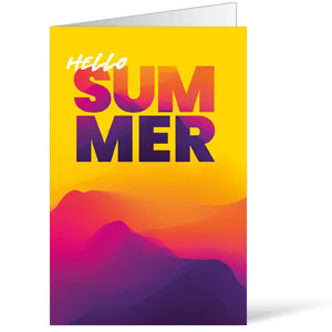Abstract Summer Events Bulletins 8.5 x 11