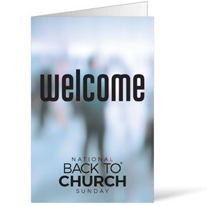 Back to Church Welcomes You Logo Bulletins 8.5 x 11