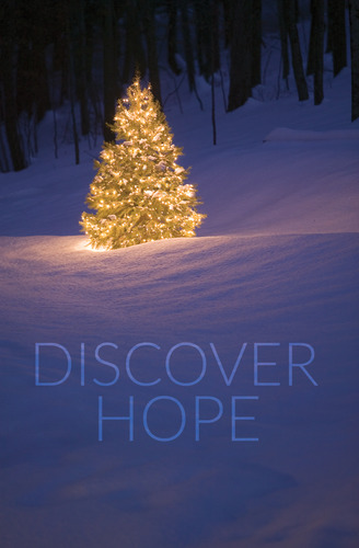 DIY Postcard Packs, Christmas, Discover Hope Bright Tree, 5.5 X 8.5