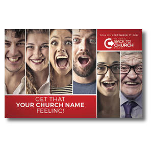 Back to Church Happy Faces 4/4 ImpactCards