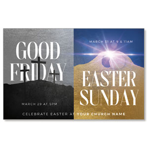 Good Friday Easter Sunday 4/4 ImpactCards