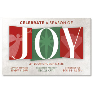 Joy Blocks Medium InviteCards