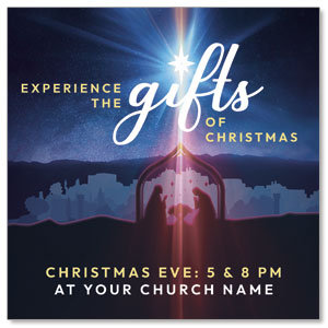 Experience the Gifts of Christmas 3.75" x 3.75" Square InviteCards