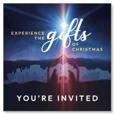 Experience the Gifts of Christmas Invite 