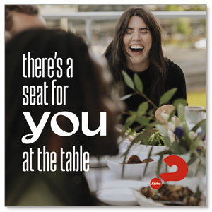 Alpha Table Laughing Woman 3.75" x 3.75" Square InviteCards