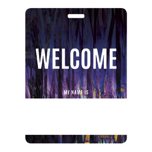 Scatter Welcome Name Badges