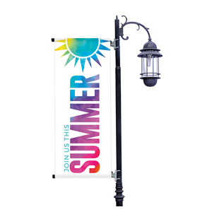 Join Us Summer Watercolor Light Pole Banners