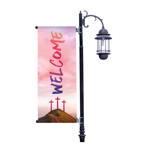 Easter Sunrise Events Crosses Light Pole Banners