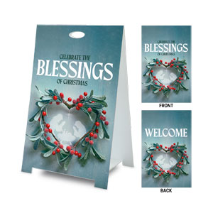 Blessings of Christmas Coroplast A-Frame