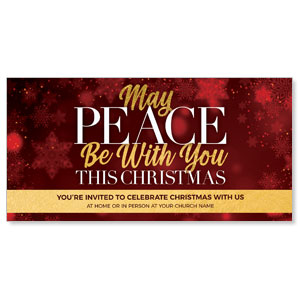 Peace Be With You Red 11" x 5.5" Oversized Postcards