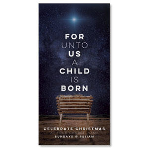 A Child Is Born 11" x 5.5" Oversized Postcards